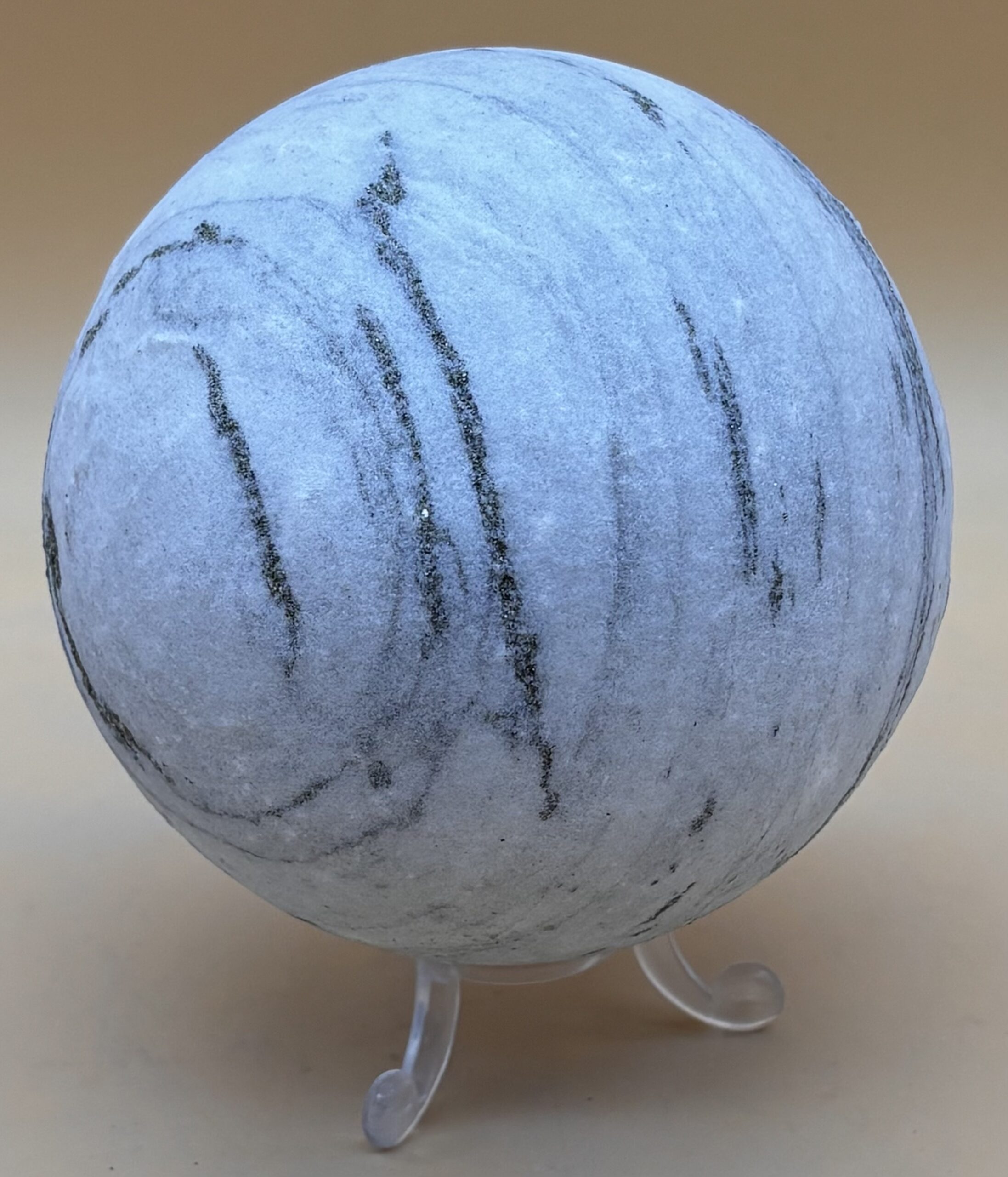 Goldmarmor Kugel – Bild 2