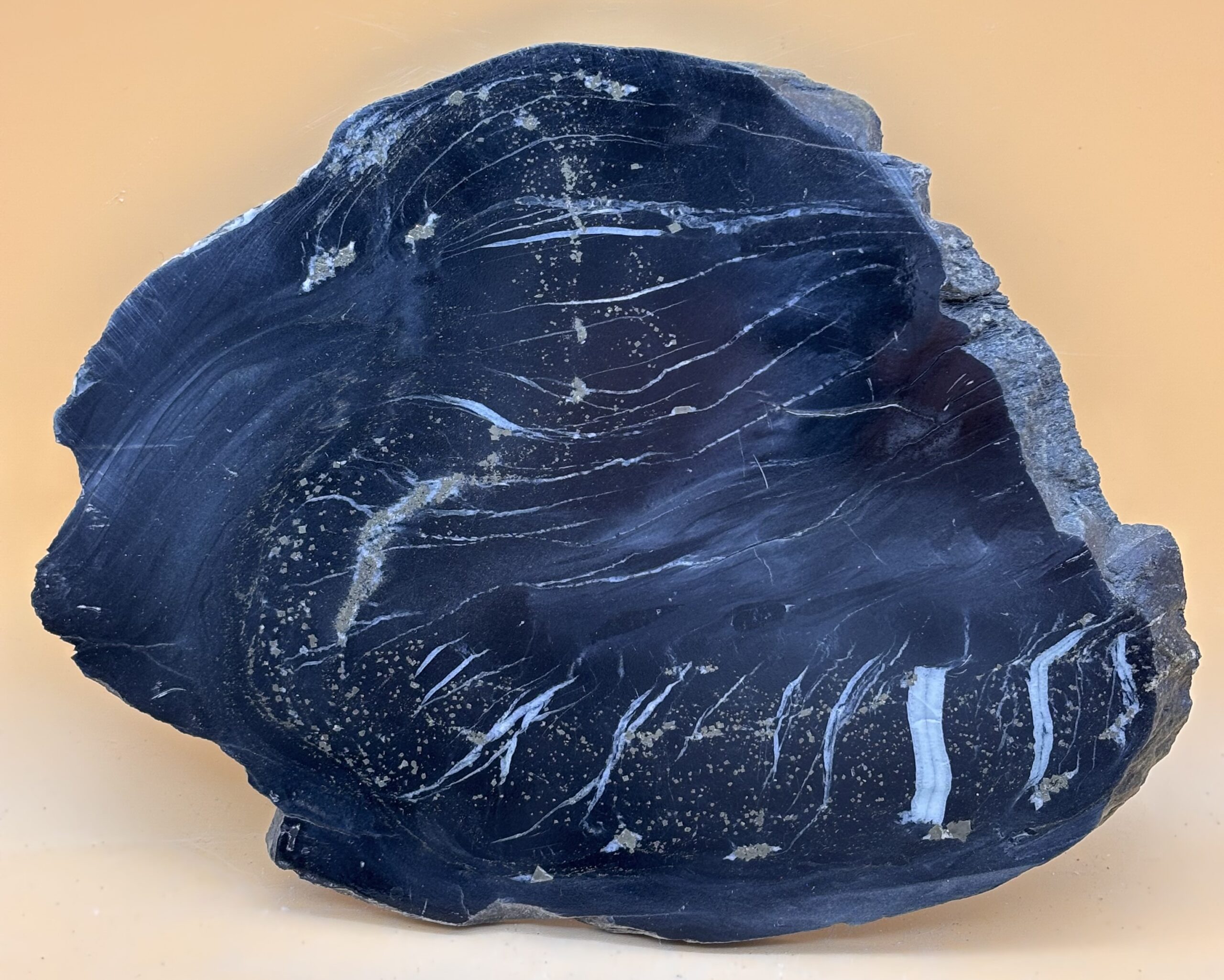 Nolla Pyrit Schiefer Platte