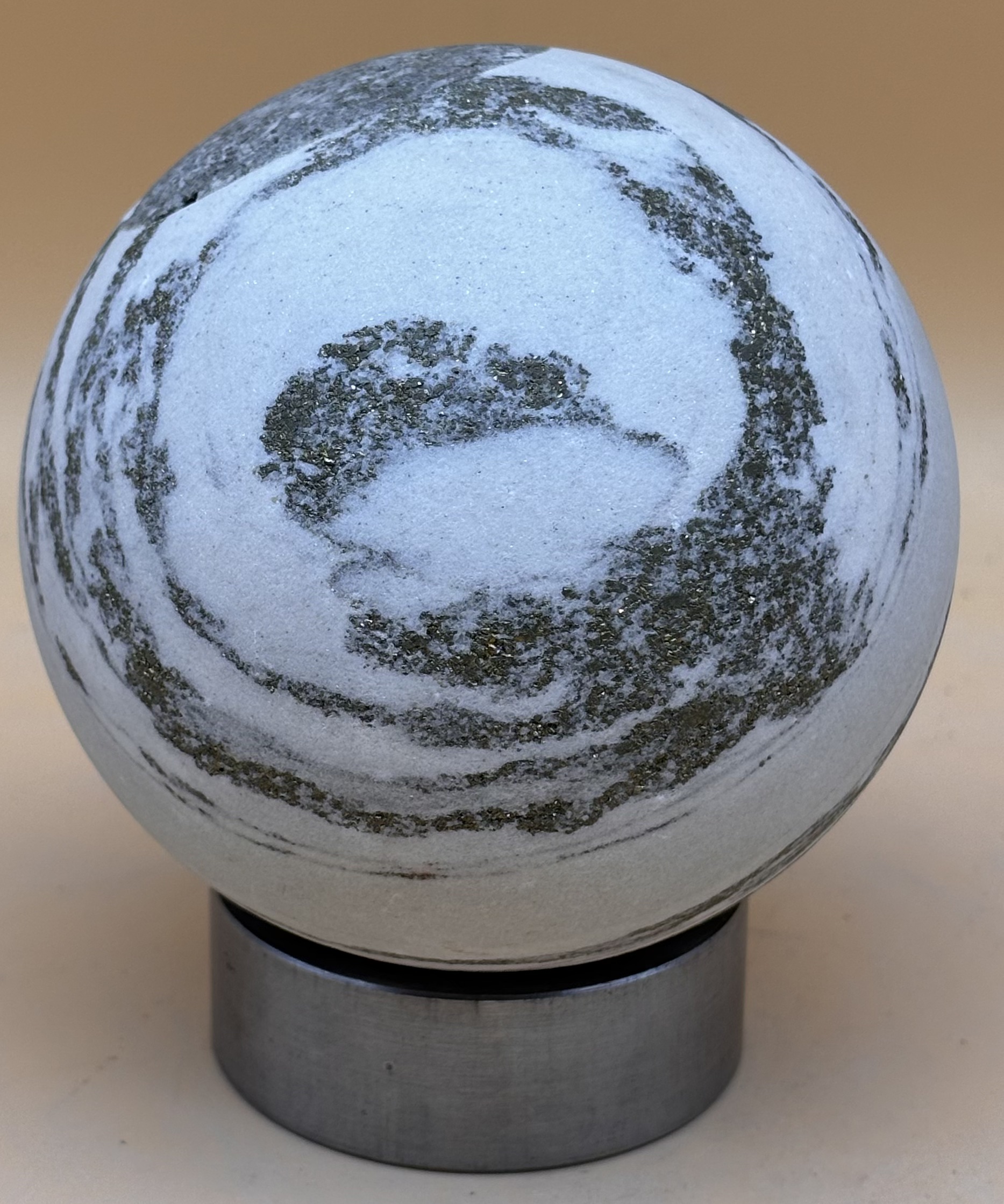 Steinkugel Goldmarmor – Bild 2