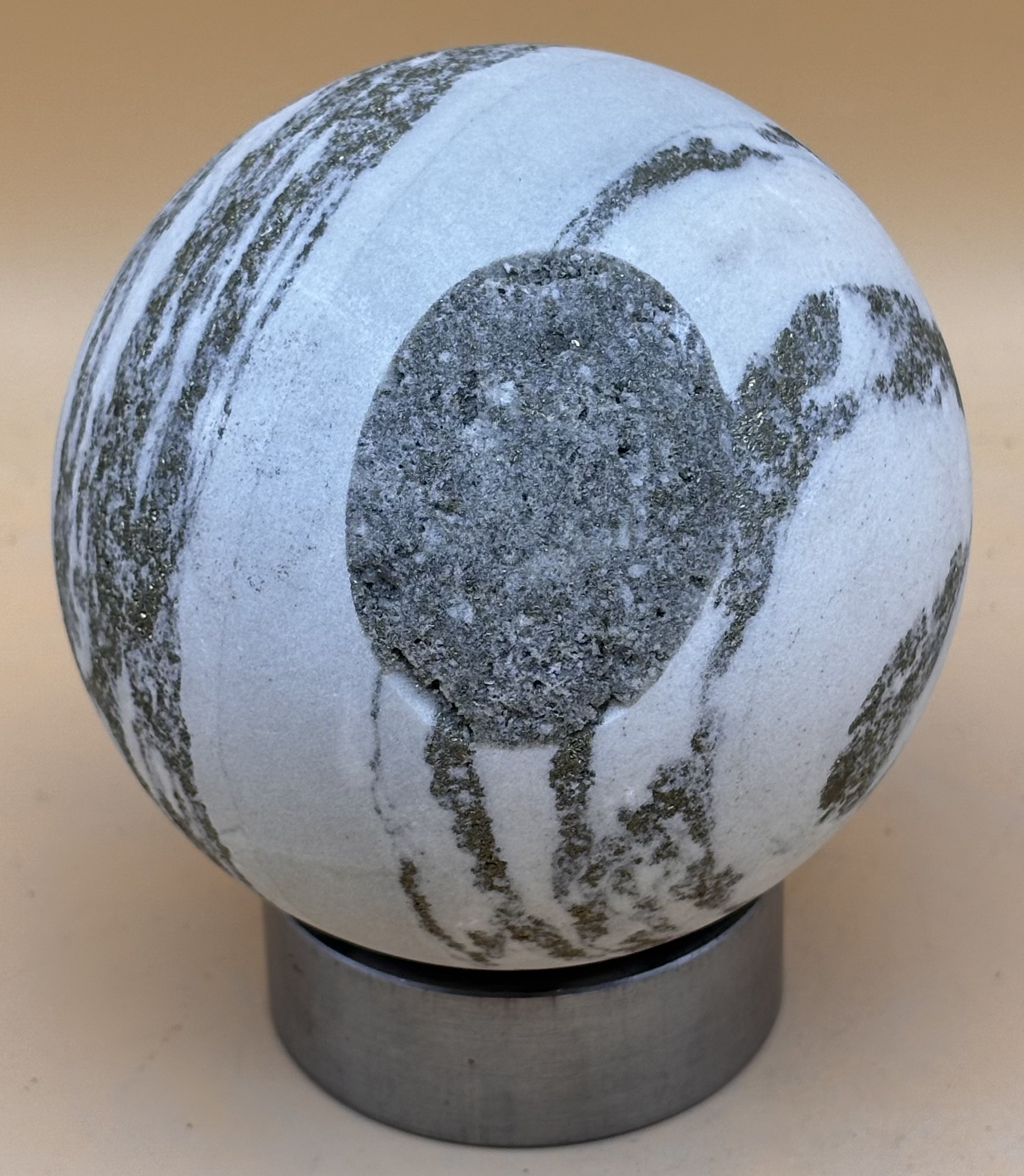 Steinkugel Goldmarmor – Bild 3